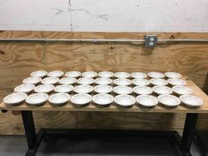 Lot of 36 - Bowls with Floral Design