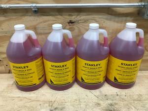 Lot of 4 - Stanley Vehicle Wash & Wax Pressure Washer Detergent