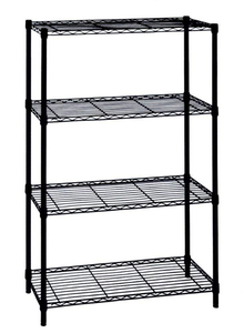 HDX 4-Tier Steel Wire Shelving Unit in Black (36 in. W x 54 in. H x 14 in. D)