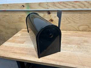 ARCHITECTURAL MAILBOXES Edwards Black, Large, Steel, Post Mount Mailbox