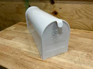 ARCHITECTURAL MAILBOXES Elite White, Medium, Steel, Post Mount Mailbox