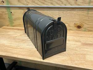 POSTAL PRO Carlton Post Mount Mailbox Pewter