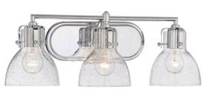 MINKA LAVERY 3-Light Chrome Bath Vanity Light