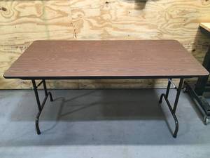 Brown Folding Table