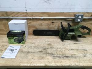 Green Machine Cordless Chainsaw Model # GMCS6200