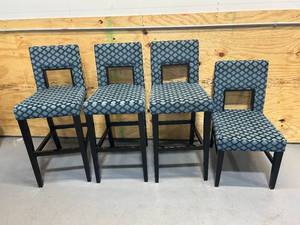 Lot of 3- Bar Height Chairs with 1 Standard Height Chair