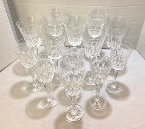 Wedgwood Etched & Cut Crystal Wine Glasses