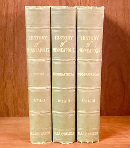 Antique Set of Books History of Minneapolis