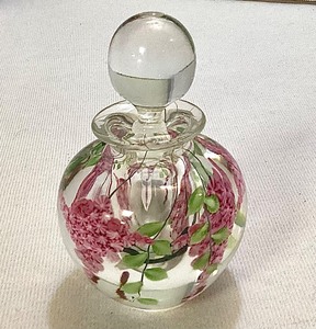 Lundberg Studios Art Glass Perfume Bottle