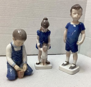 3 Danish Porcelain Figurines