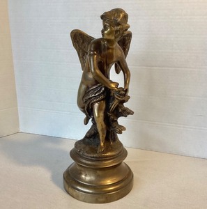 Brass Angel  Cherub Sculpture