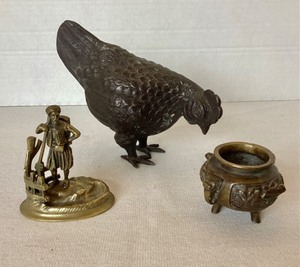 Mixed Group of Bronze Items