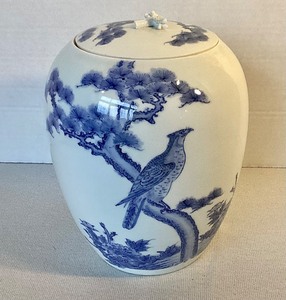 Chinese Blue  White Porcelain Jar