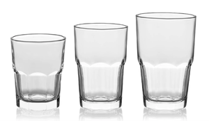 lot 211 image: Libbey Boston 18 Piece Tumbler, Rocks and Juice Glass Set