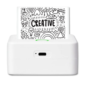 lot 232 image: Core Innovations CTP500 Wireless Mini Portable Inkless Thermal Printer & Label Maker  Paper, Android & iOS (White)