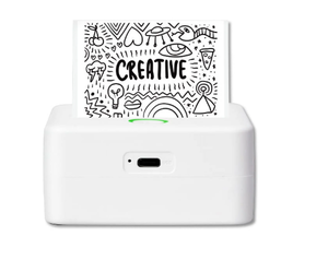 lot 233 image: Core Innovations CTP500 Wireless Mini Portable Inkless Thermal Printer & Label Maker  Paper, Android & iOS (White)
