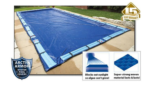 lot 235 image: Blue Wave Arctic Armor WC958 15 Year 16 x 32 Rectangle In Ground Swimming Pool Winter Covers