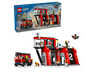 lot 307 image: 60414 LEGO City Fire Station with Fire Truck