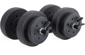 lot 311 image: Cap Barbell 40-Pounds Cement Dumbbell Set (Black)