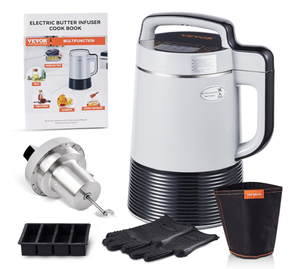 lot 518 image: VEVOR Magic Butter Machine with Adjustable Heat and Timer, Includes Cookbook & Complete Accessory Set