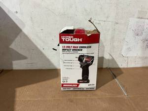 lot 261 image: Hyper Tough 12V Max Cordless Brushless Impact Wrench with 4.0Ah Lithium-Ion Battery and Charger