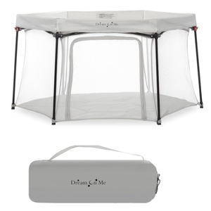lot 116 image: Dream On Me Onyx Playpen in Grey, Baby Playpen, Portable and Lightweight, Playpen for Babies and Toddler