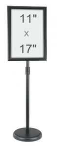 lot 118 image: VEVOR Pedestal Sign Holder, Vertical and Horizontal Adjustable Poster Stand