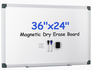 lot 119 image: VUSIGN Magnetic White Board Kit for Wall