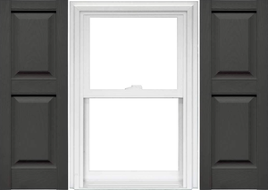 lot 127 image: 2PCS Mid America Raised Panel Vinyl Shutters