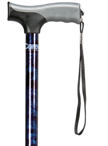 lot 146 image: Carex Health Brands Soft Grip Walking Cane - Height Adjustable Cane with Wrist Strap