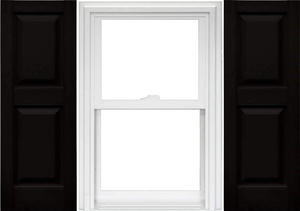 lot 169 image: 2PCS Mid America Raised Panel Vinyl Shutters