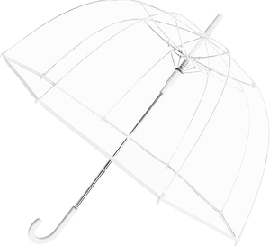 lot 190 image: 2PCS Weather Station Bubble Dome Rain Umbrella, Automatic Open, Clear Dome, Windproof, Waterproof, Lightweight