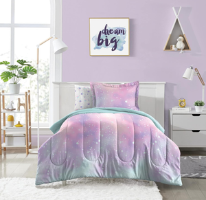 lot 265 image: 5PCS Dream Factory Kids Complete Bed Set Easy-Wash Super Soft Microfiber Comforter Bedding
