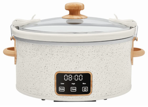 lot 403 image: The Pioneer Woman 6 Qt Digital Slow Cooker with Locking Lid
