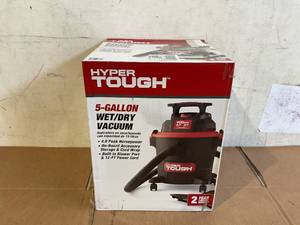 lot 288 image: Hyper Tough 5 Gallon WetDry Vacuum for the Car, Garage, Home or Workshop
