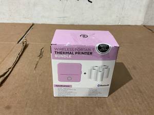 lot 299 image: Core Innovations CTP500 Wireless Mini Portable Inkless Thermal Printer & Label Maker  Paper, Android & iOS (Purple)