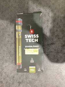lot 551 image: Swiss Tech 6500 Lumen LED Flashlight Rechargeable Dual Power AAUSB, Charging Bank, IP67 Waterproof