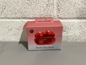 lot 472 image: Beats - Solo Buds True Wireless Earbuds - Transparent Red