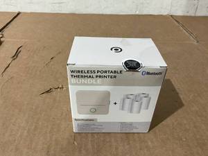 lot 637 image: Core Innovations CTP500 Wireless Mini Portable Inkless Thermal Printer & Label Maker  Paper, Android & iOS (White)