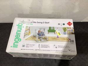 lot 581 image: Ingenuity Convert Me 2-in-1 Portable Vibrating Baby Swing Nash, Infant