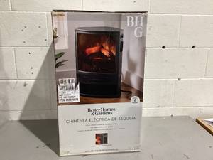 lot 490 image: Better Homes & Gardens New Electric Corner Stove Heater with Remote