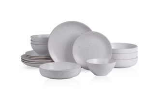 lot 48 image: STONE LAIN Stone Lain Lauren 16-Piece Dinnerware Set Stoneware, Service For 4, Off White