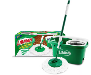 lot 275 image: Libman Microfiber Wet Tornado Spin Mop and Bucket Floor Cleaning System