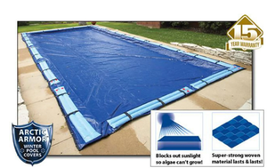 lot 358 image: Arctic Armor WC958 15 Year 16 x 32 Rectangle In Ground Swimming Pool Winter Covers