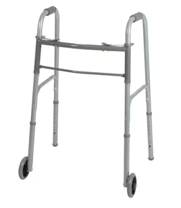 lot 380 image: Medline 2-Button Adult Folding Walker