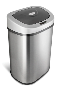 lot 433 image: Nine Stars 21.1 Gallon Trash Can, Motion Sensor Touchless Kitchen Trash Can, Stainless Steel