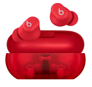 lot 470 image: Beats - Solo Buds True Wireless Earbuds - Transparent Red