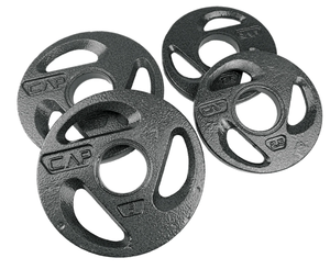 lot 489 image: CAP 15lb Olympic 2 Grip Plate Weight Set (2x2.5lb2x5lb)
