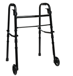 lot 611 image: Equate Folding Walker with Wheels, Black
