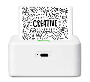 lot 635 image: Core Innovations CTP500 Wireless Mini Portable Inkless Thermal Printer & Label Maker  Paper, Android & iOS (White)